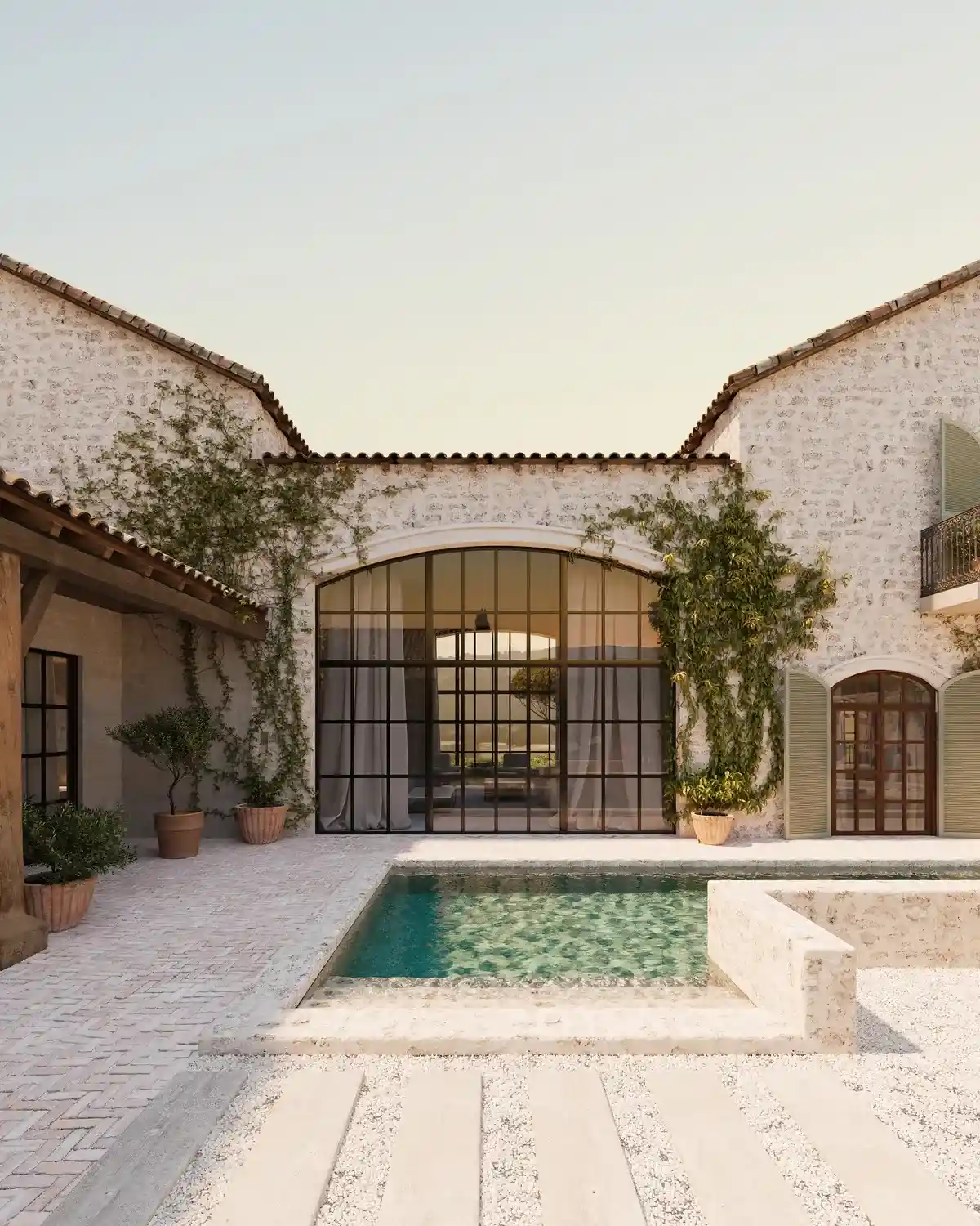 Dom toskański z basenem